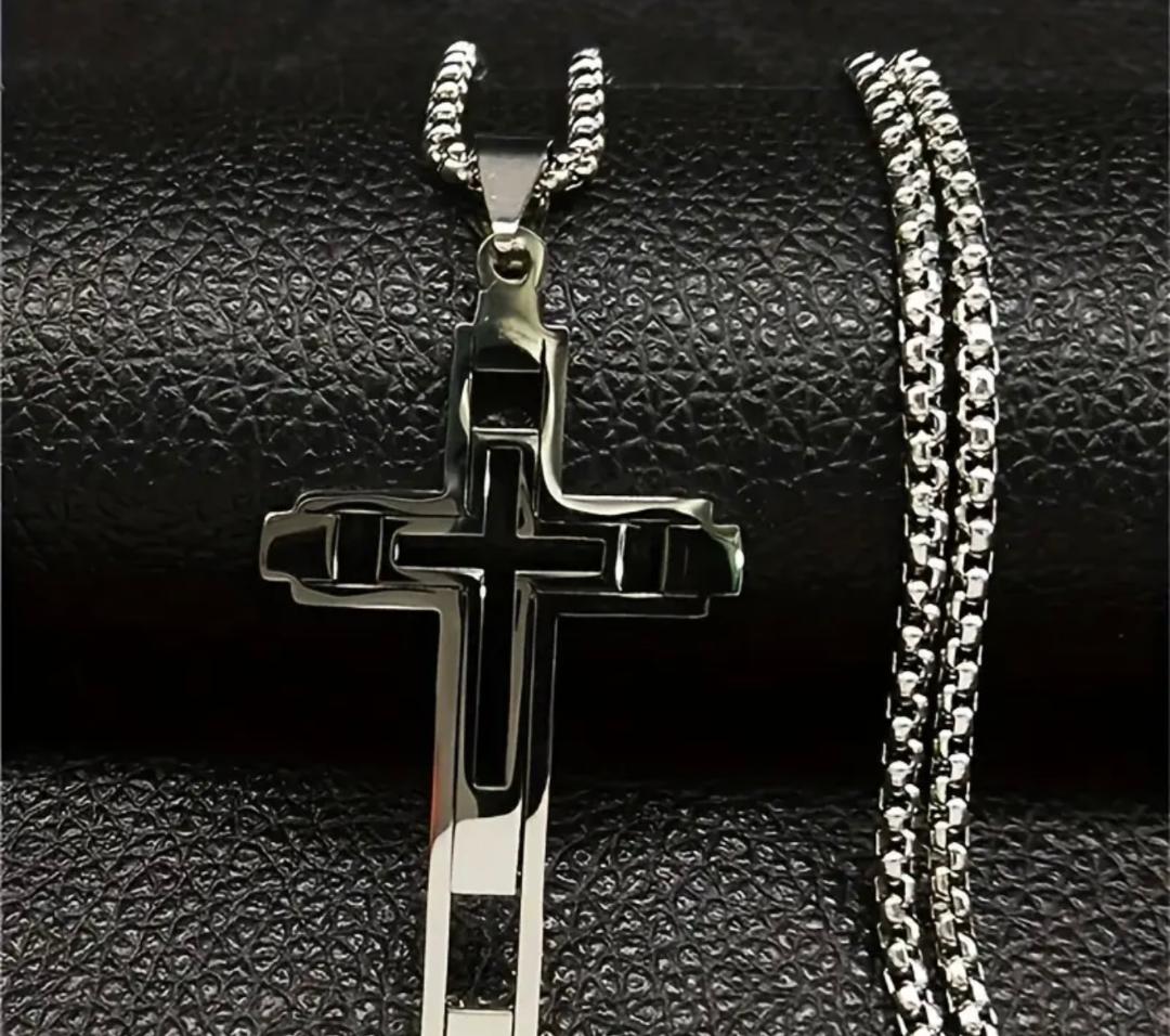 1007 - Stainless Steel Cross Pendant