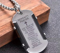 1020 - Serenity Prayer Dog Tag Necklace