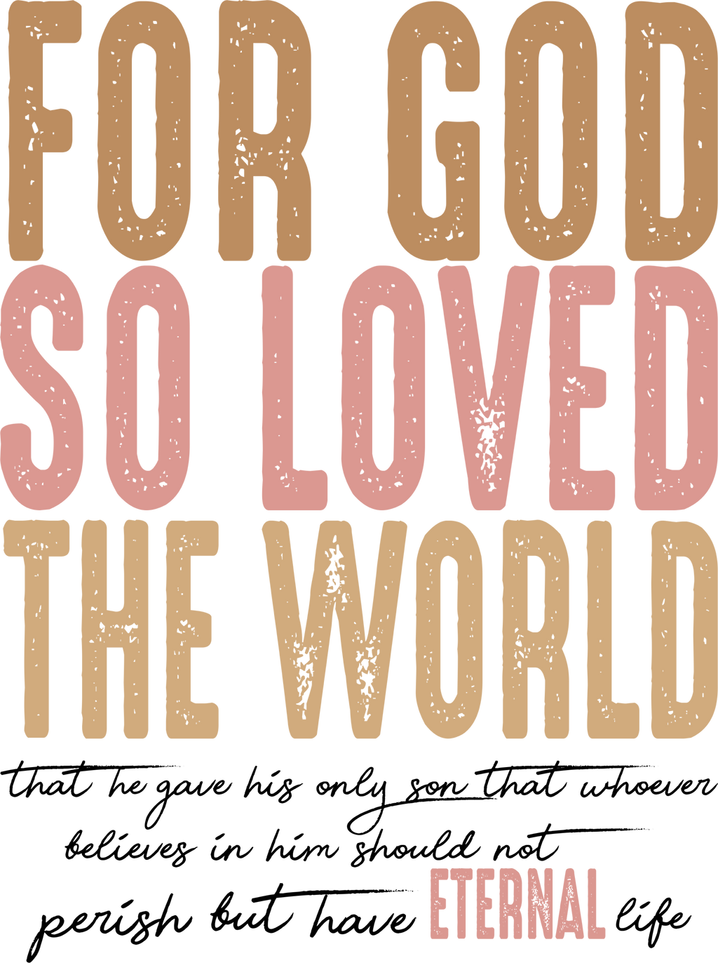 CS200 - For God So Loved the World Crewneck Sweatshirt with Front Pocket
