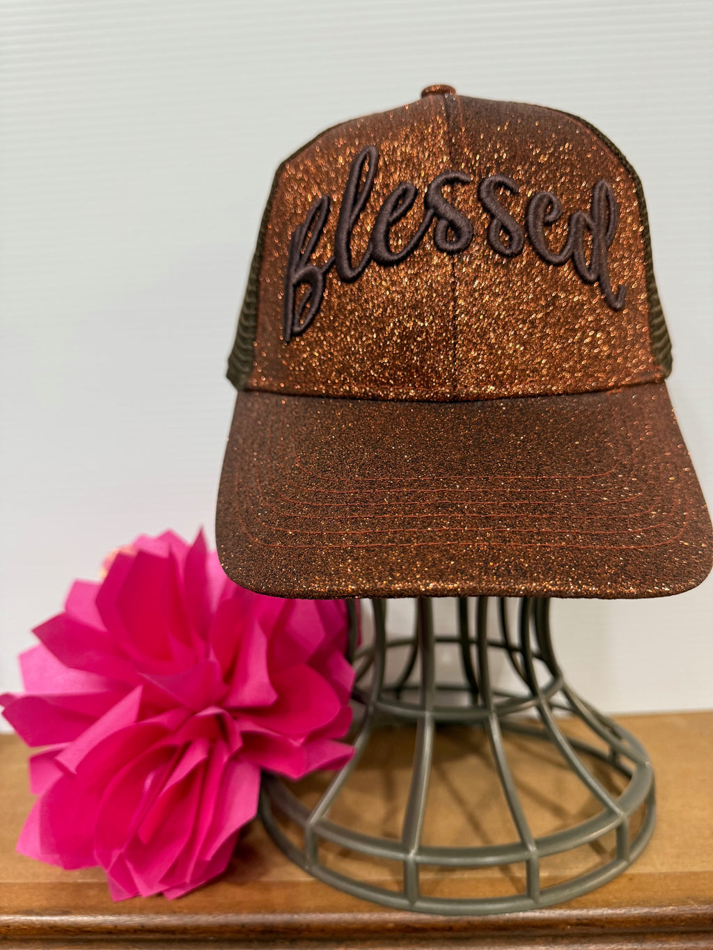 CH100 - 3D Blessed Glitter Hat