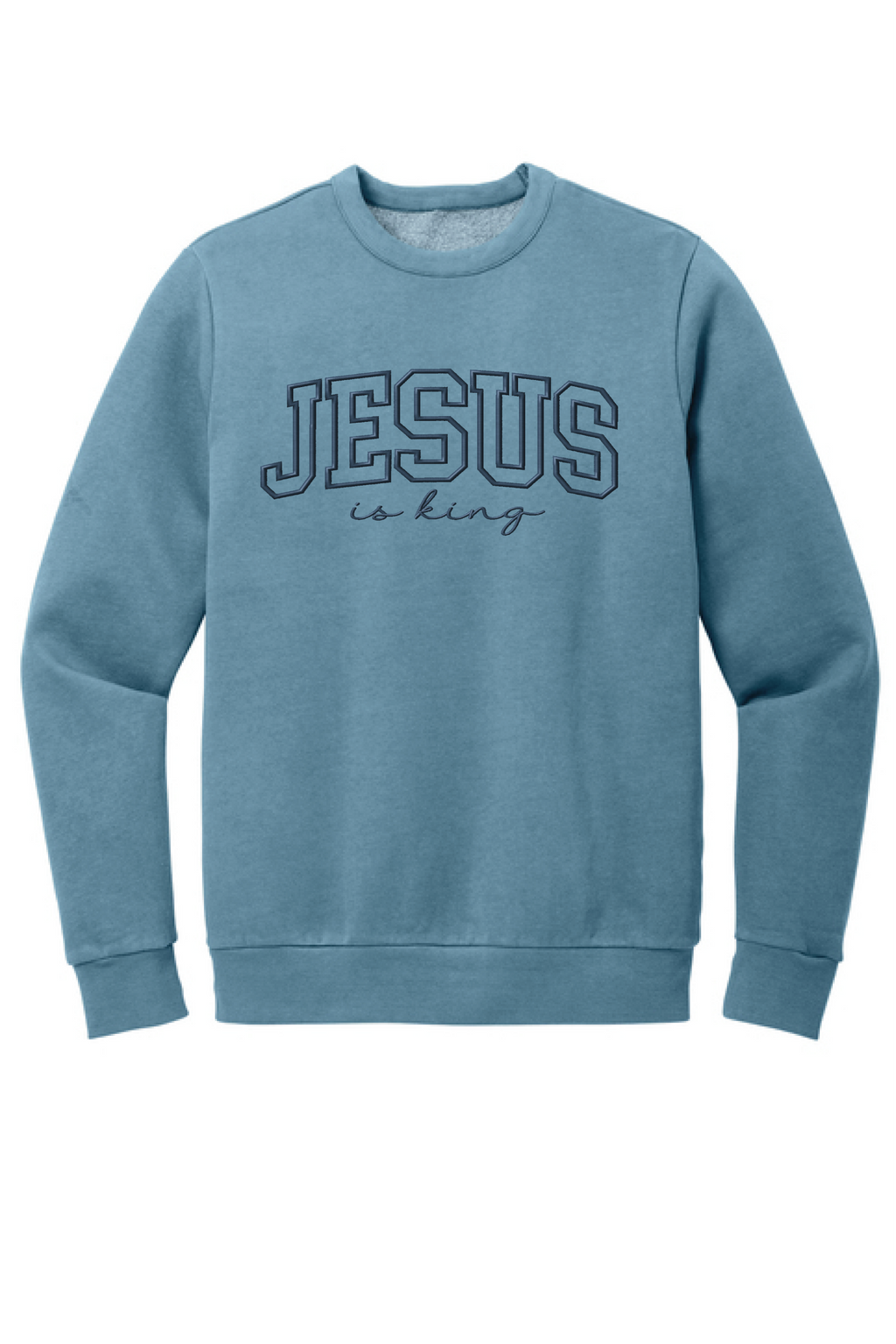 CH111 - Jesus is King Reverse Tackle Twill Sweatshirt