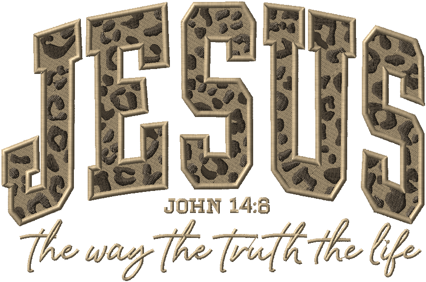 CS104 - Jesus, the way, the truth, the life Ladies Embroidered Sweatshirt
