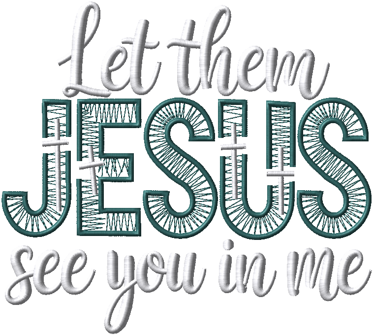CS109 - Jesus, Let them see you in me Ladies Embroidered Sweatshirt