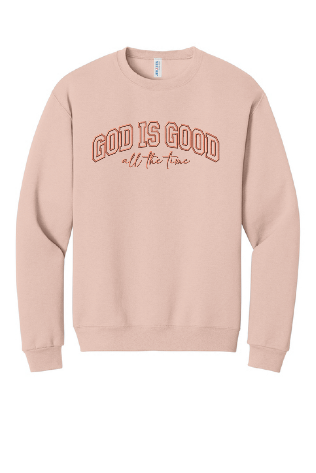 CS112 - God is Good all the time Ladies Embroidered Sweatshirt