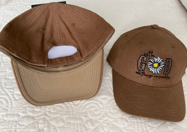 CH104 - With God all things are possible Ladies Hat